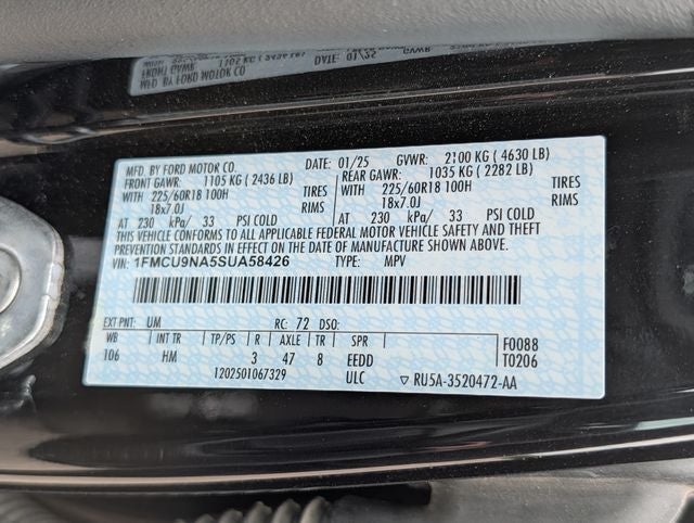 2025 Ford Escape ST-Line Select