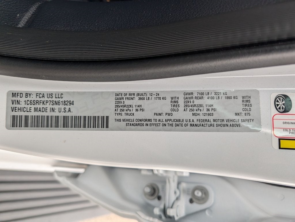 2025 RAM 1500 Tungsten