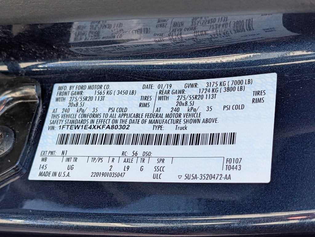 2019 Ford F-150 XLT