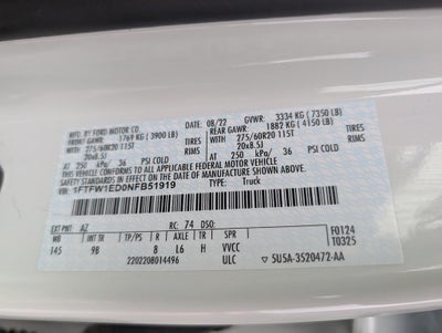 2022 Ford F-150 Platinum