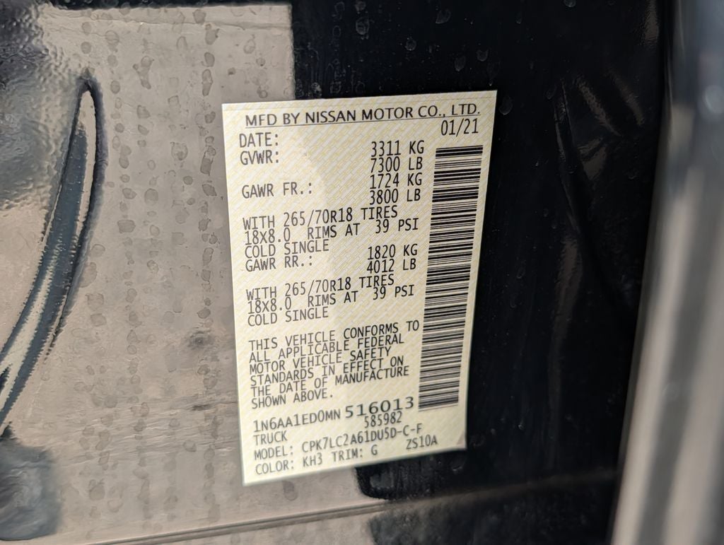2021 Nissan Titan SV