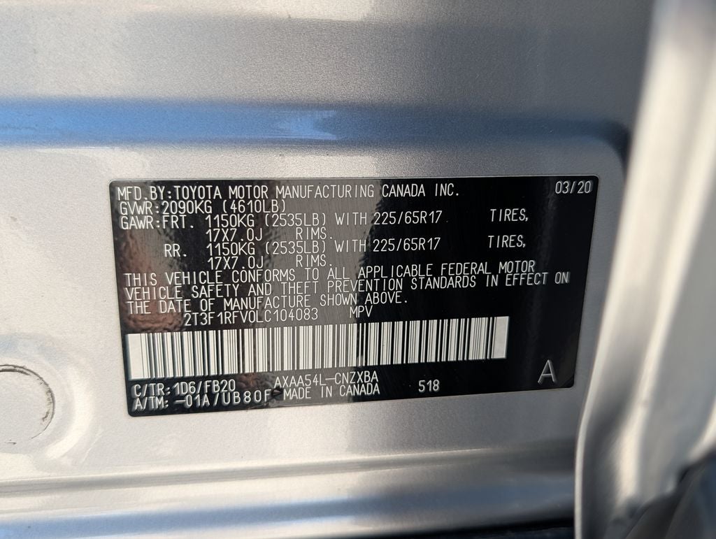 2020 Toyota RAV4 LE
