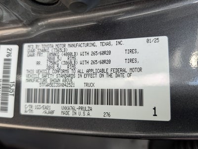 2025 Toyota Tundra Limited