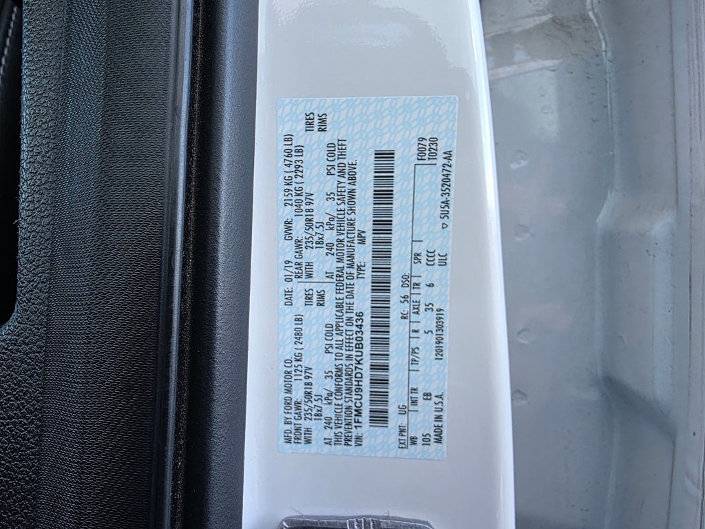 2019 Ford Escape SEL