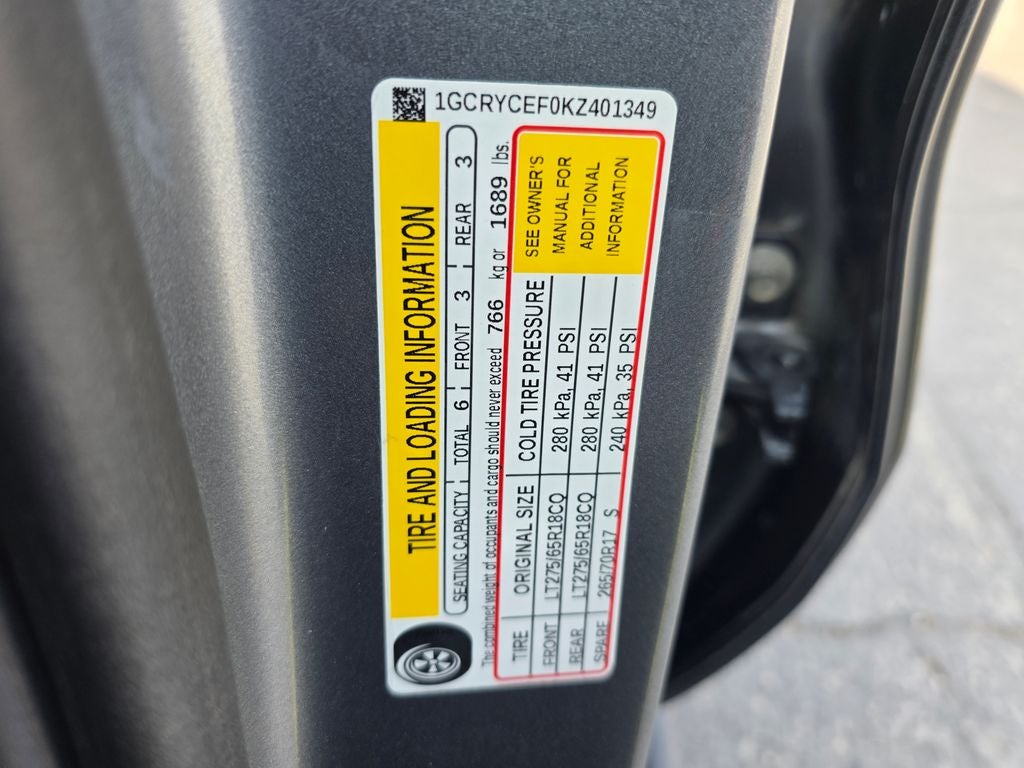 2019 Chevrolet Silverado 1500 Custom Trail Boss