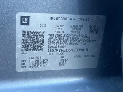 2019 Chevrolet Silverado 1500 LT Trail Boss