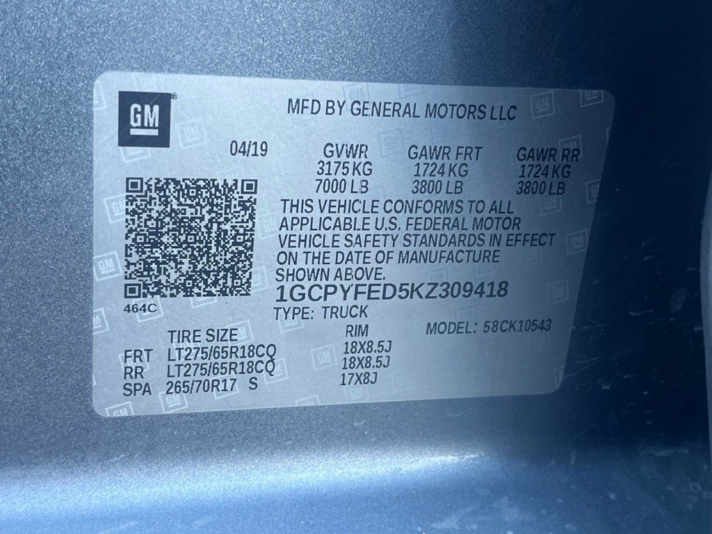 2019 Chevrolet Silverado 1500 LT Trail Boss