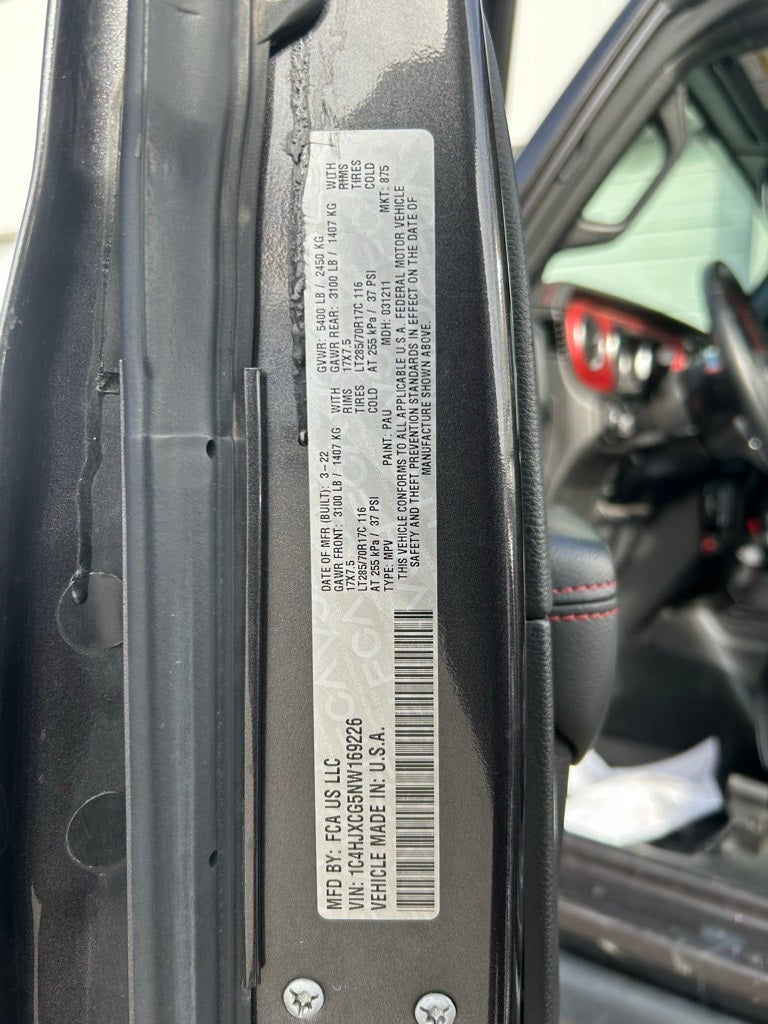 2022 Jeep Wrangler Rubicon