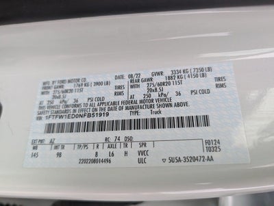 2022 Ford F-150 Platinum