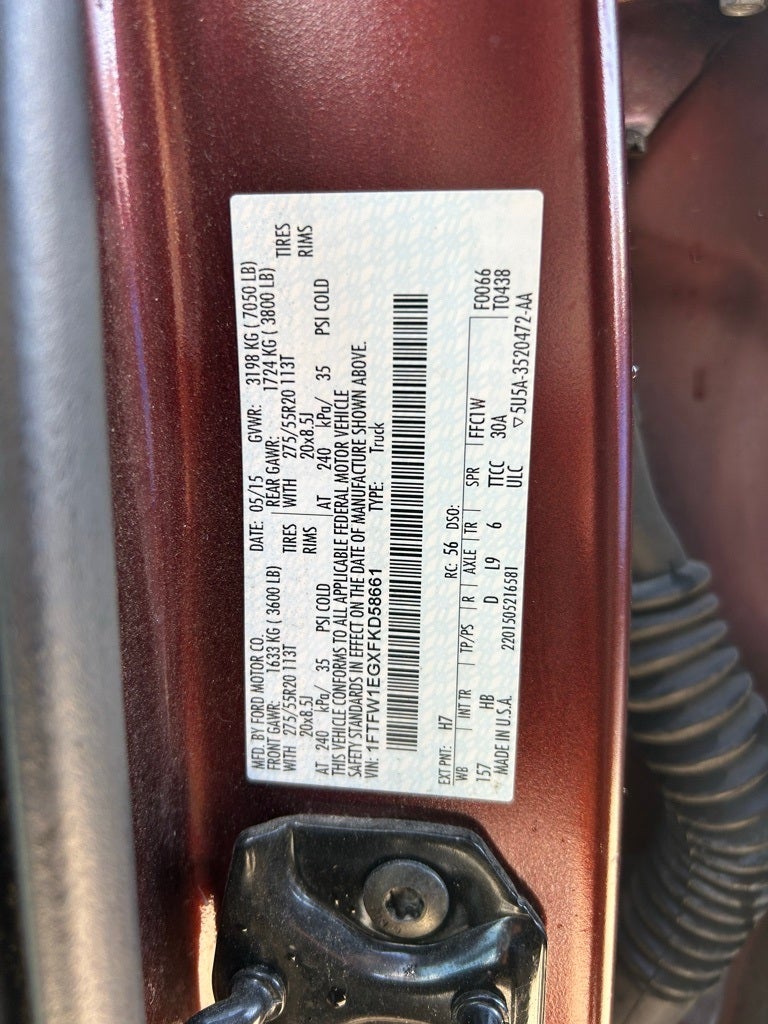 2015 Ford F-150 Lariat