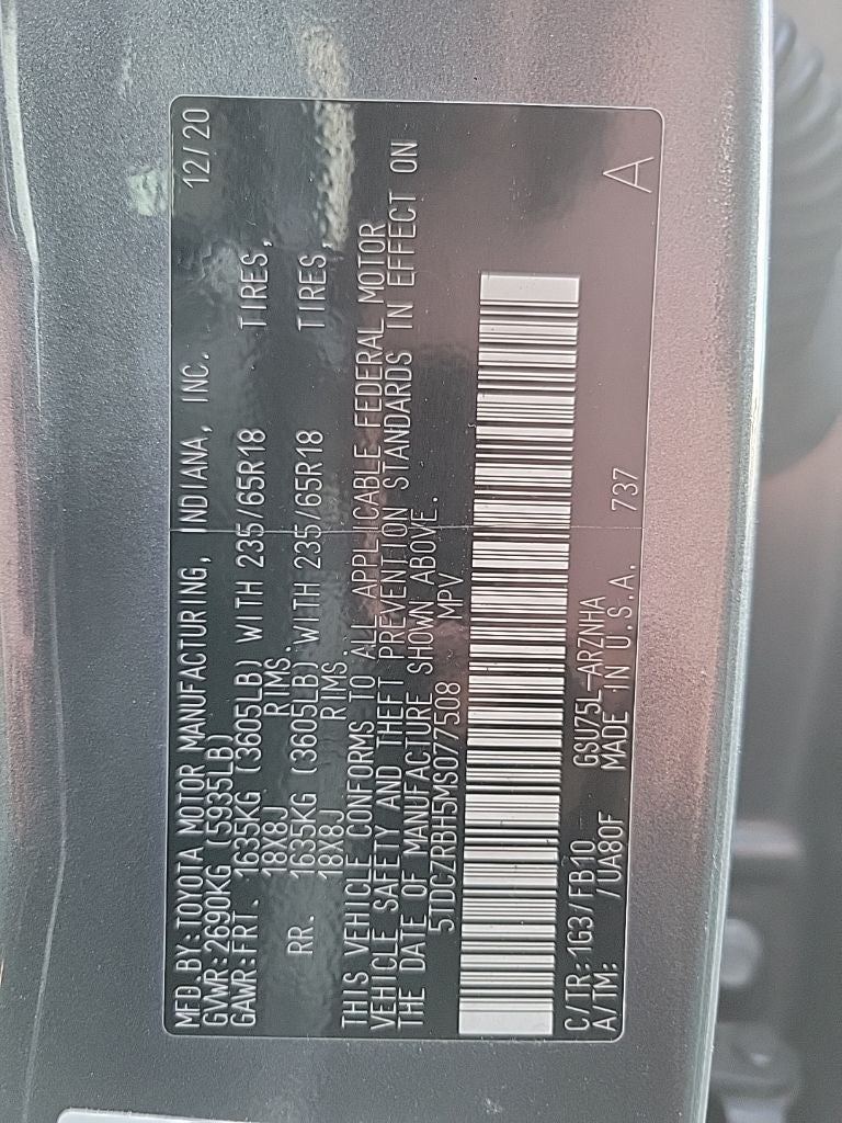 2021 Toyota Highlander L