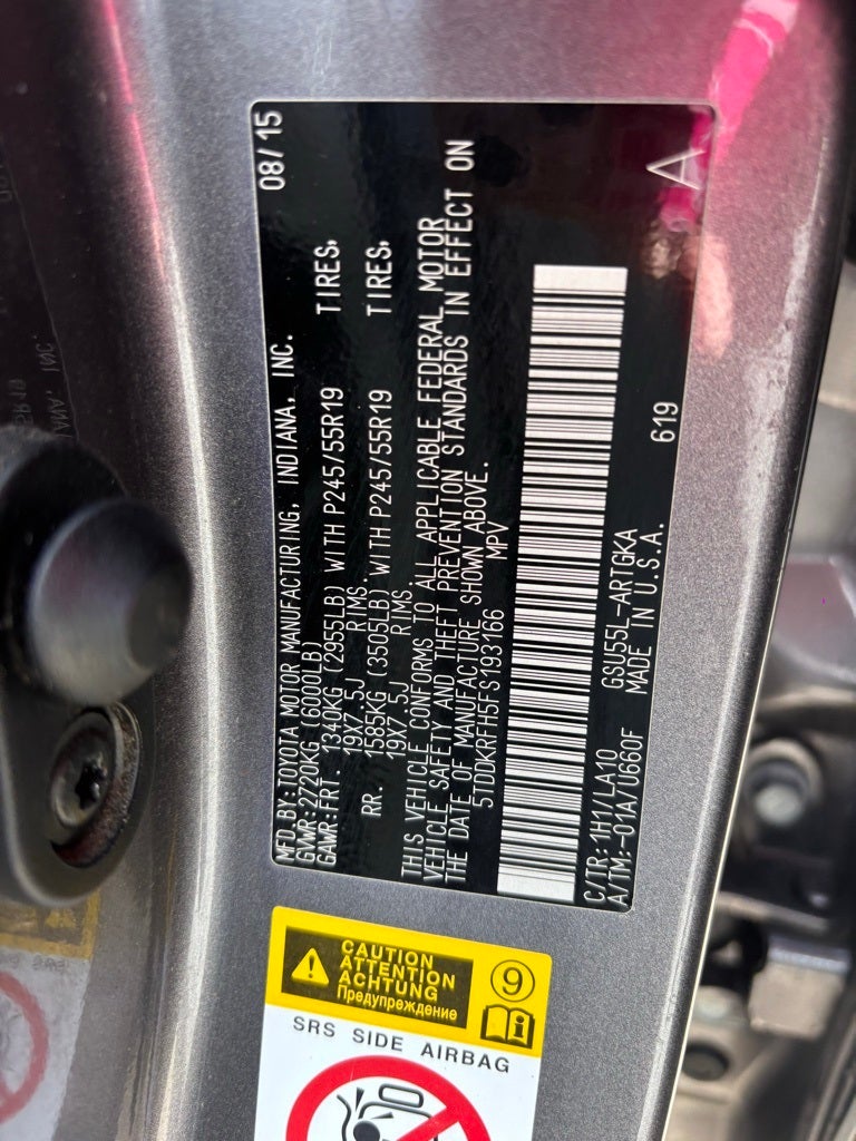 2015 Toyota Highlander Limited Platinum V6