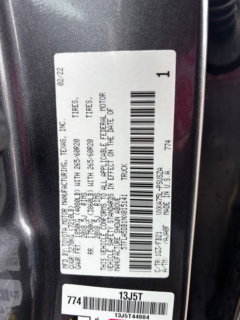 2022 Toyota Tundra SR5