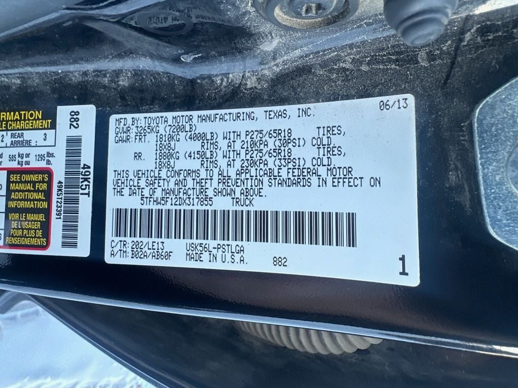 2013 Toyota Tundra Limited 5.7L V8