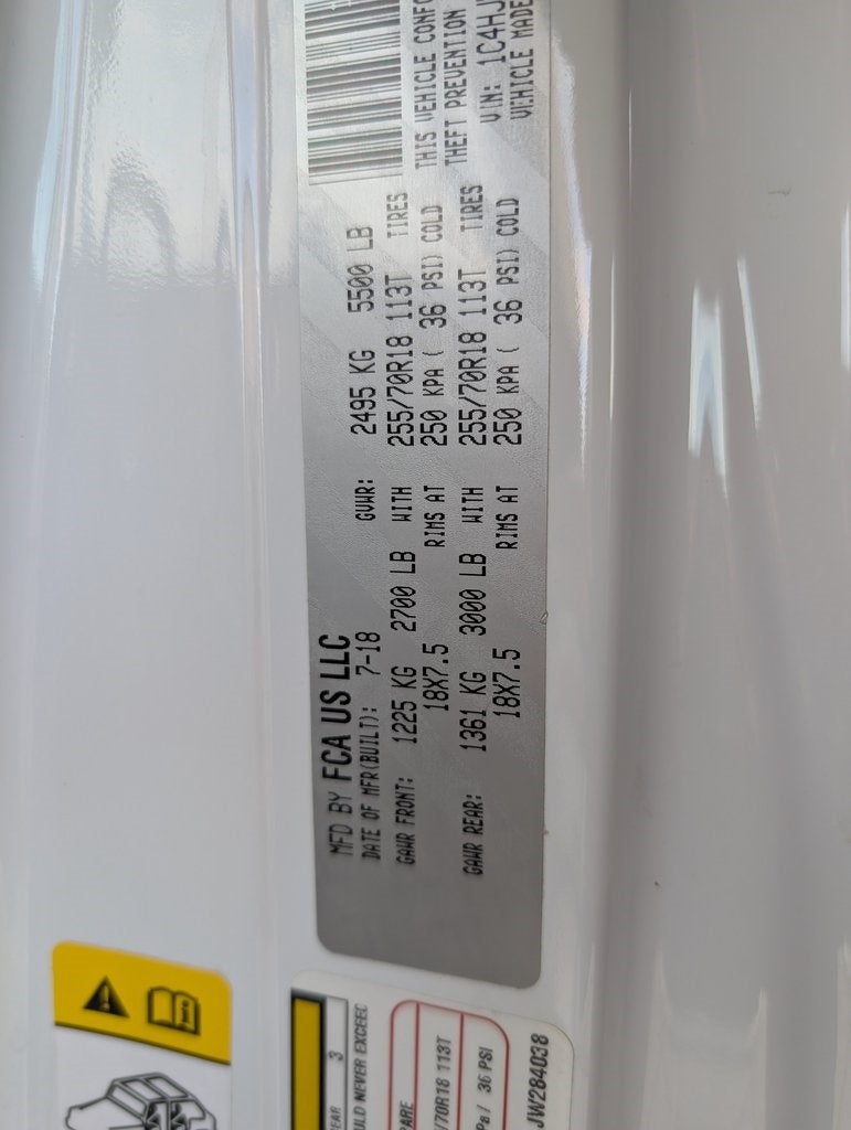 2018 Jeep Wrangler Unlimited Sahara