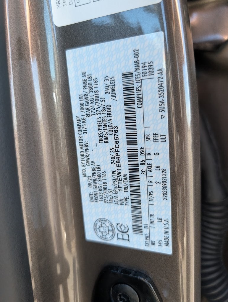 2023 Ford F-150 Tremor