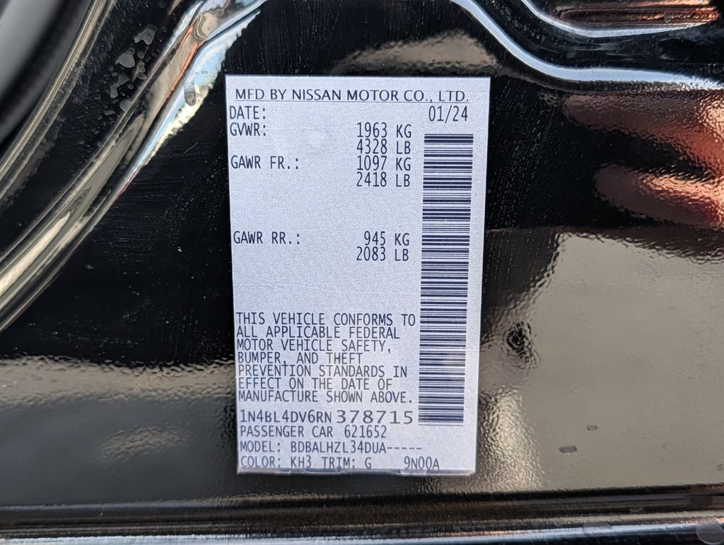 2024 Nissan Altima 2.5 SV