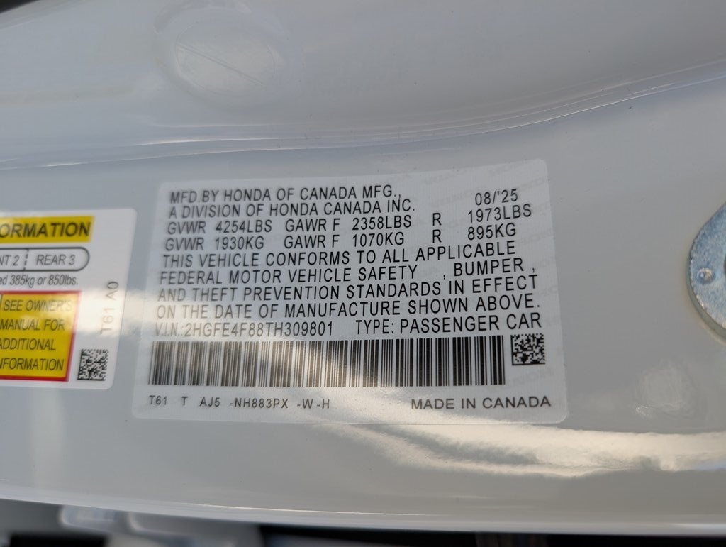 2026 Honda Civic Hybrid Sport Touring