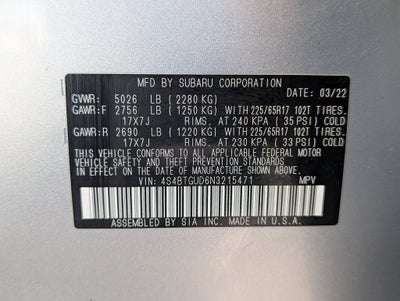 2022 Subaru Outback Wilderness