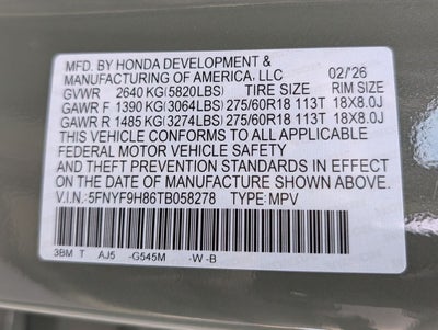 2026 Honda Passport TrailSport Elite Blackout