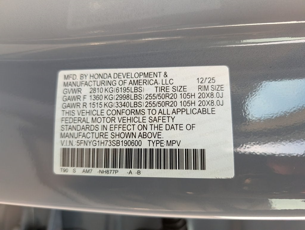 2025 Honda Pilot Touring