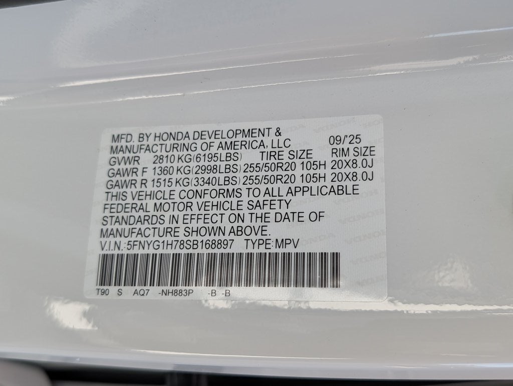 2025 Honda Pilot Touring+