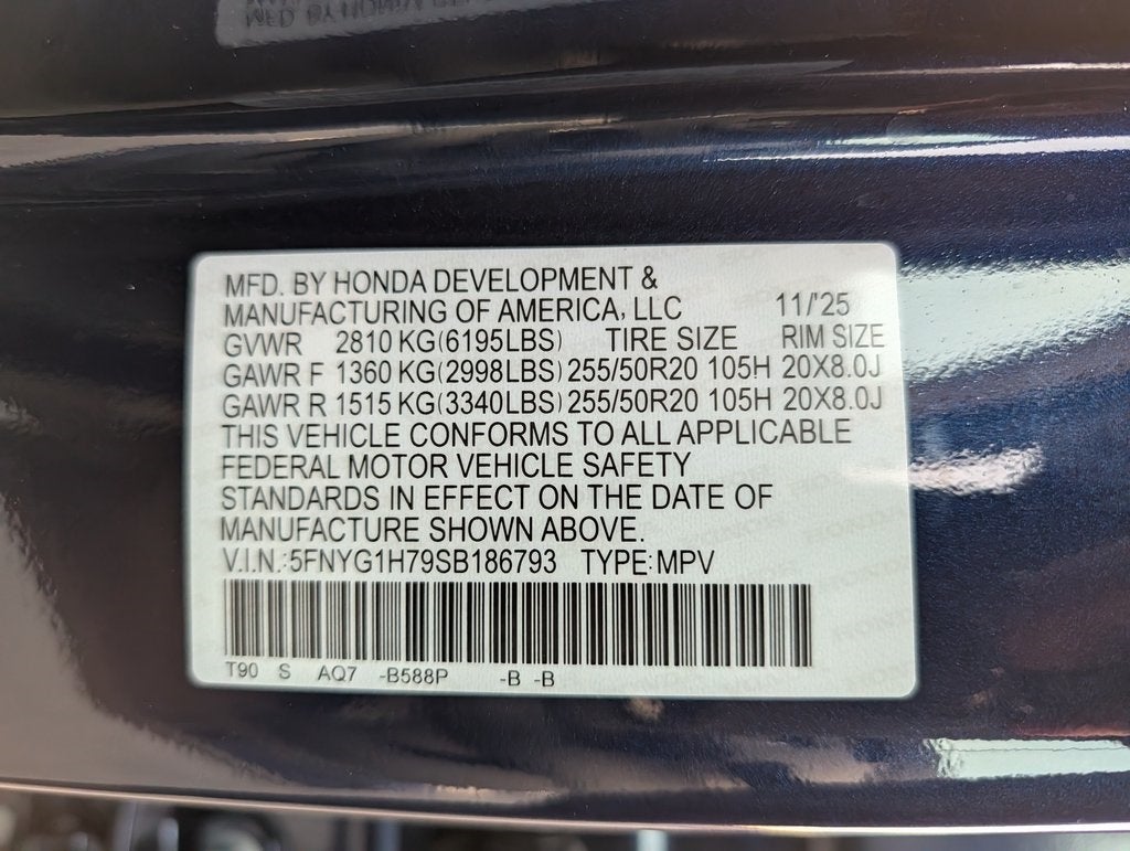 2025 Honda Pilot Touring+