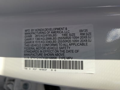 2025 Honda Pilot Touring+