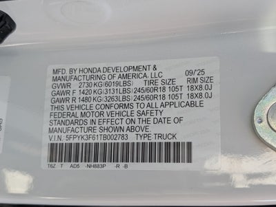 2026 Honda Ridgeline TrailSport