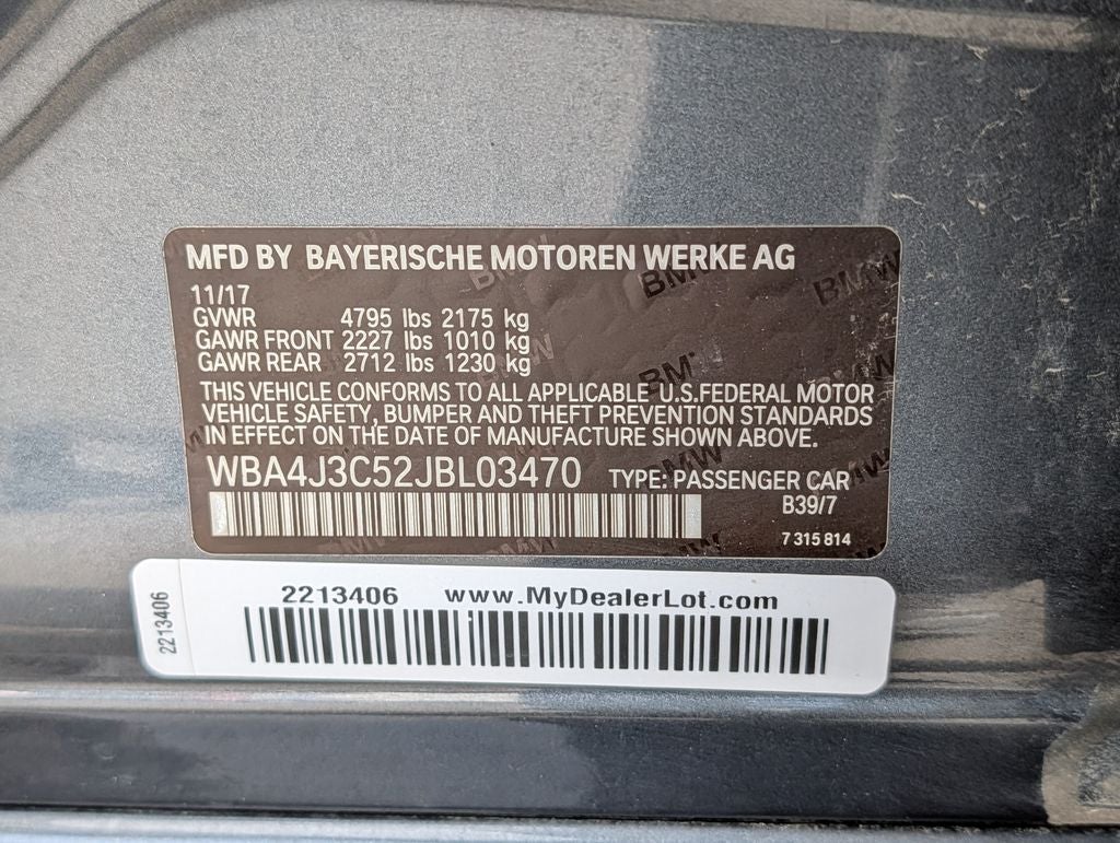 2018 BMW 4 Series 430i xDrive Gran Coupe