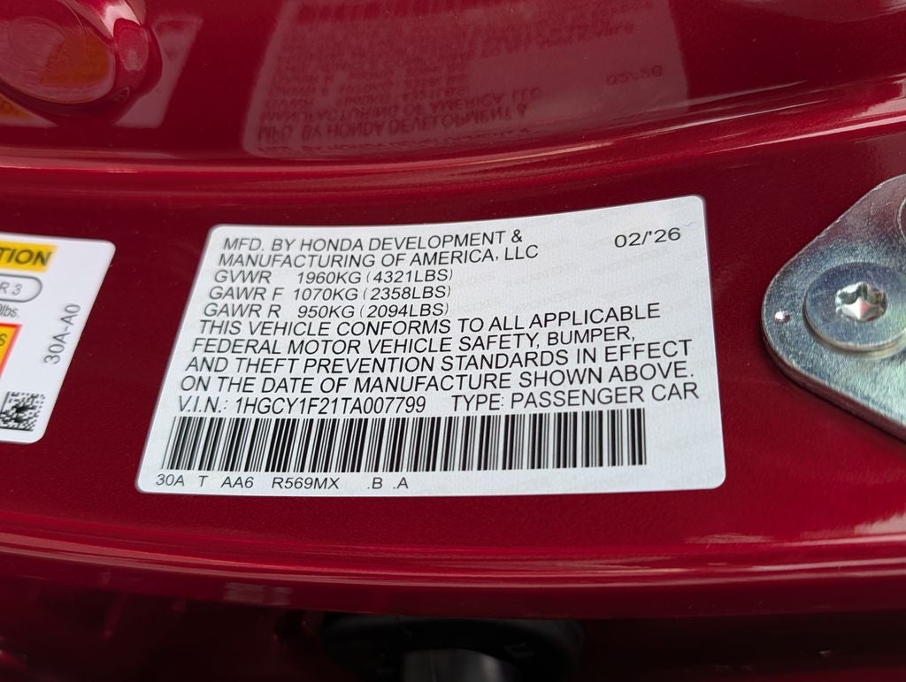 2026 Honda Accord LX