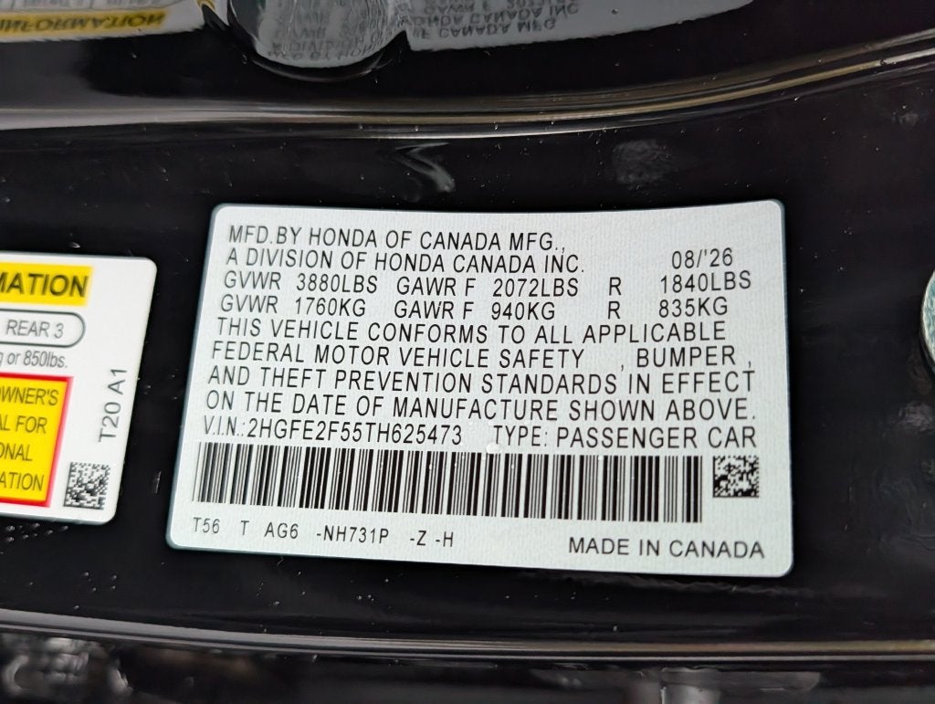 2026 Honda Civic Sport