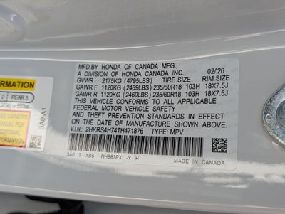 2026 Honda CR-V EX-L