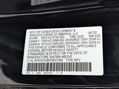 2026 Honda Pilot Elite