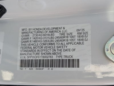 2026 Honda Ridgeline TrailSport