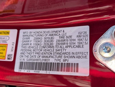 2026 Honda CR-V Hybrid Sport Touring