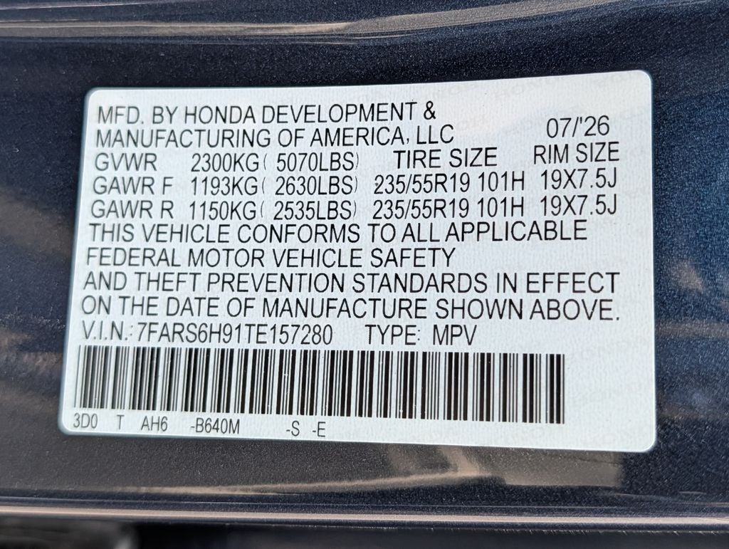 2026 Honda CR-V Hybrid Sport Touring