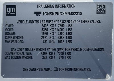 2021 Chevrolet Tahoe Z71