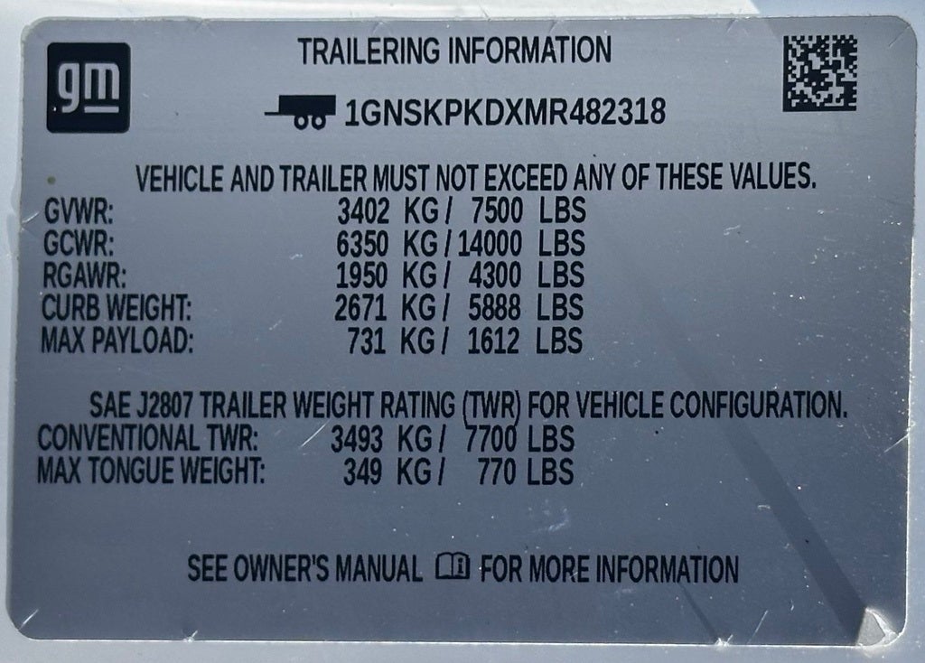 2021 Chevrolet Tahoe Z71