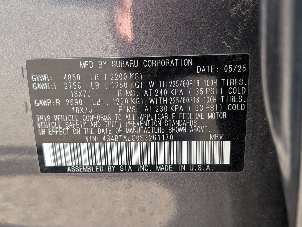 2025 Subaru Outback Onyx Edition