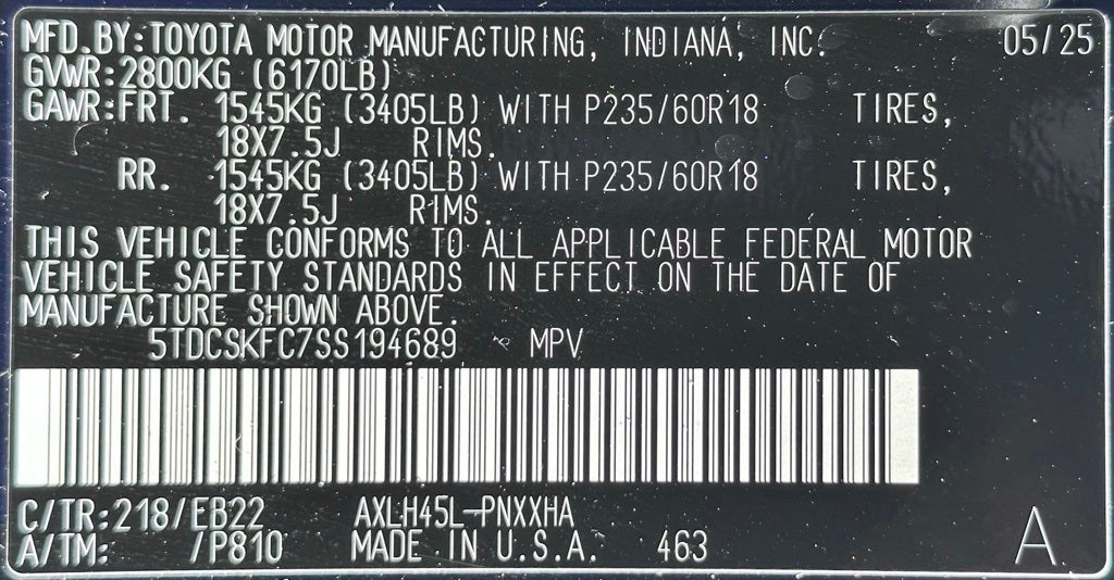 2025 Toyota Sienna XLE AWD