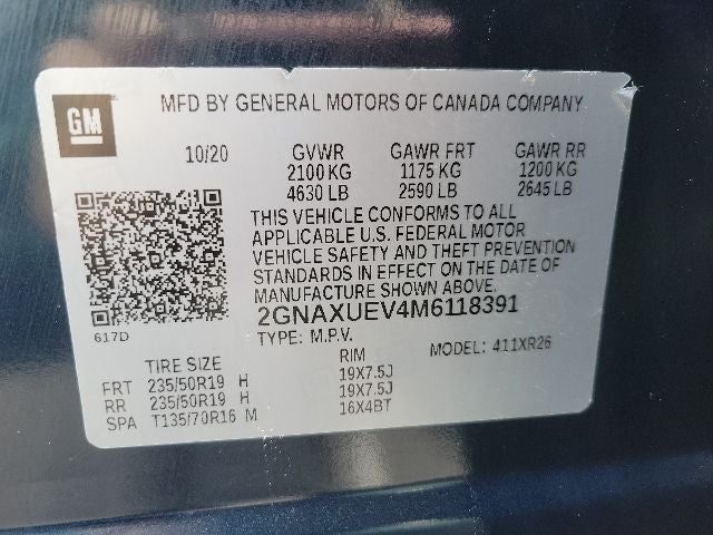 2021 Chevrolet Equinox LT AWD