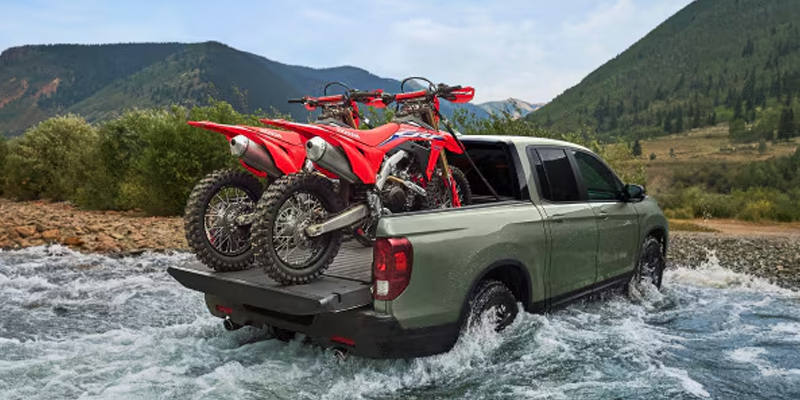 2026 Honda Ridgeline wading through water